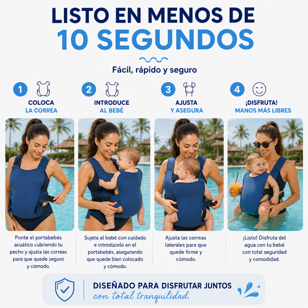 Aquora® | Portabebé Acuático